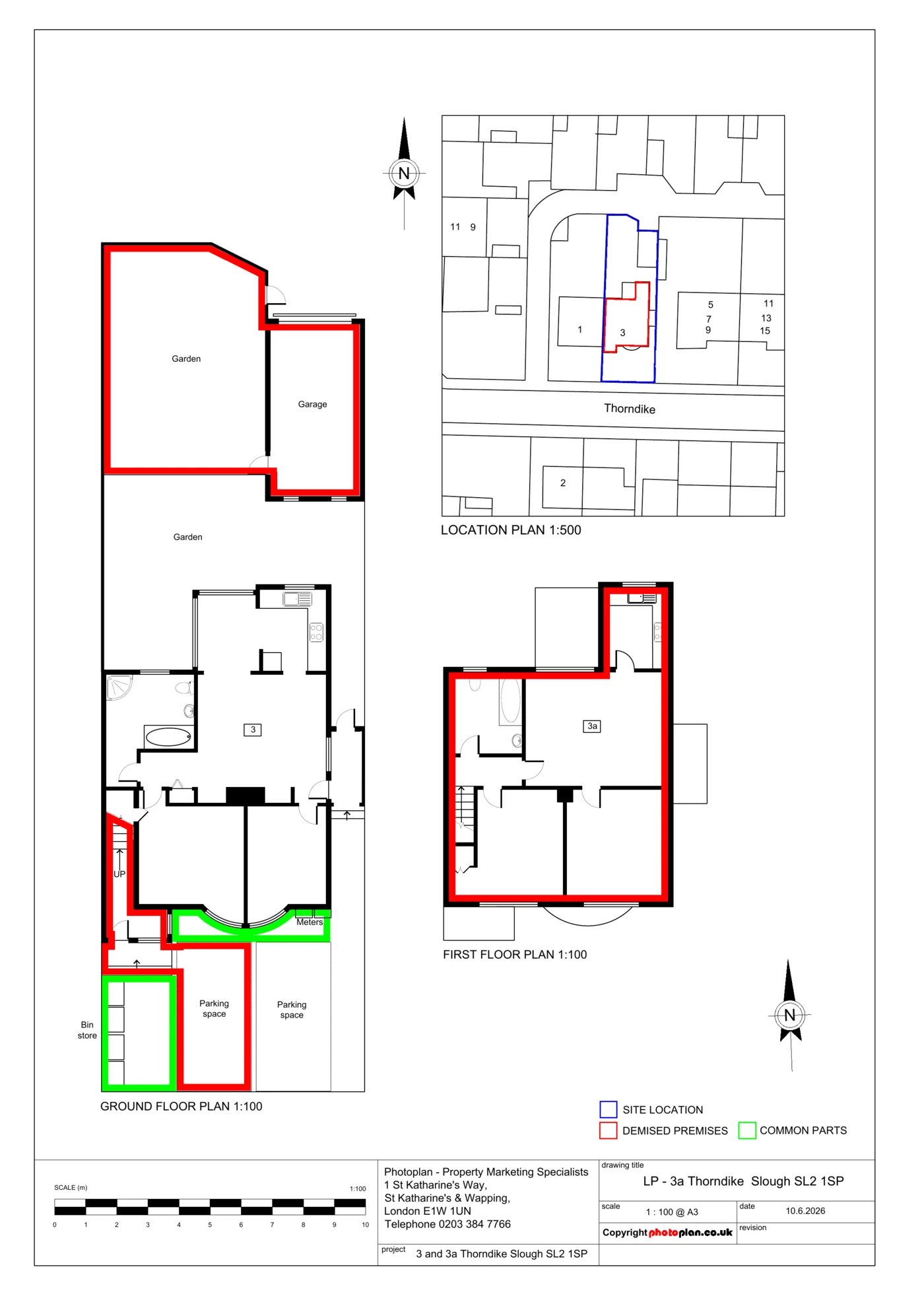 Example Land Registry lease plan