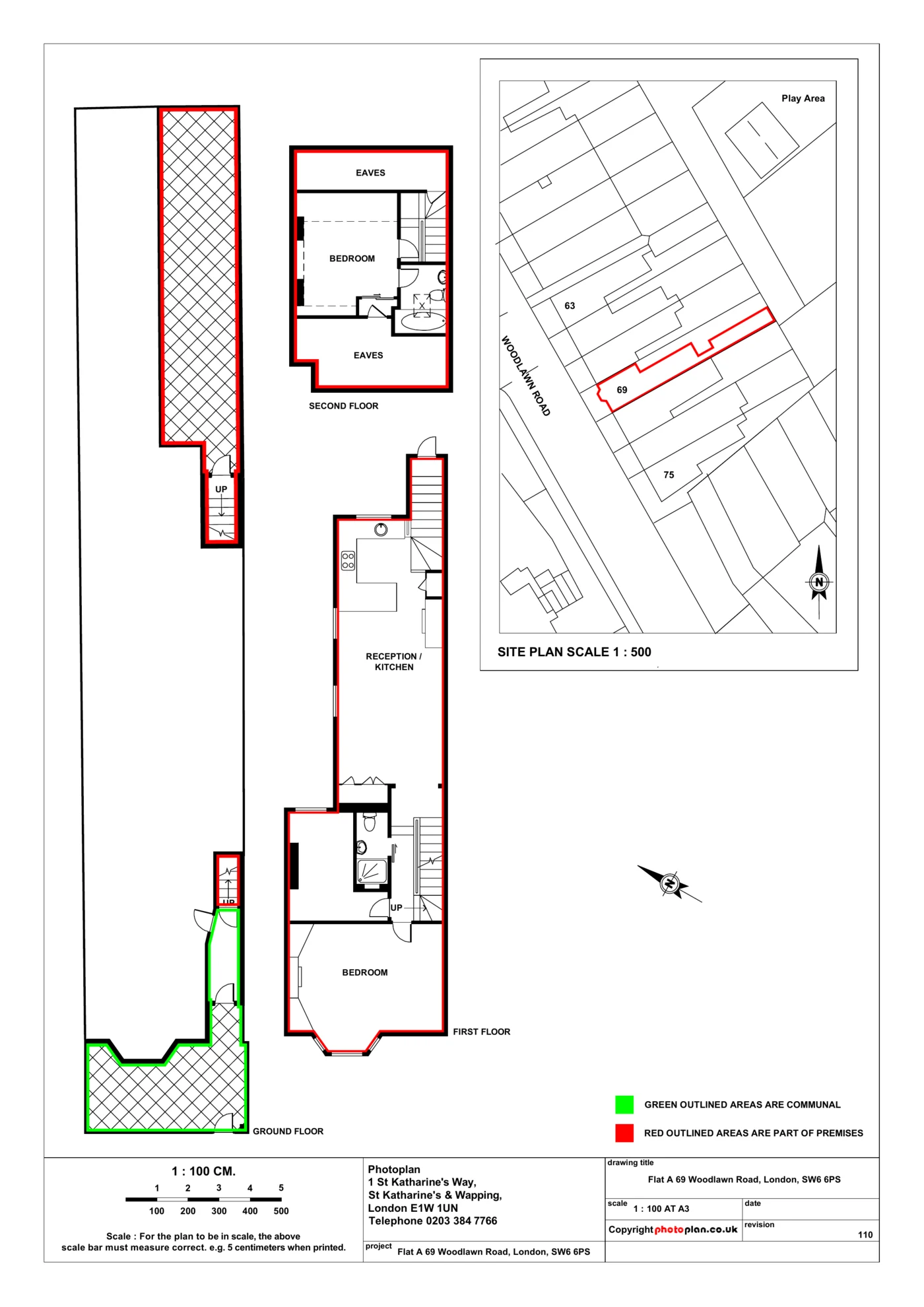 Example Land Registry compliant lease plan